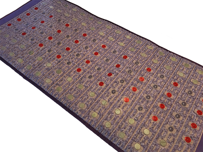 Mata Ametyst + Nefryt + Turmalin + Foton + Pemf VIOLET SPA 80x190 cm - Kolekcja 2025 - dodatkowo pole magnetyczne PEMF + PHOTON - Designerskie wydanie - Piękny Luksusowy Zamsz - Cena Katalogowa 5980 złotych