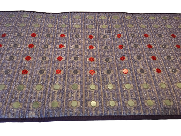 Mata Ametyst + Nefryt + Turmalin + Foton + Pemf VIOLET SPA 80x190 cm - Kolekcja 2025 - dodatkowo pole magnetyczne PEMF + PHOTON - Designerskie wydanie - Piękny Luksusowy Zamsz - Cena Katalogowa 5980 złotych