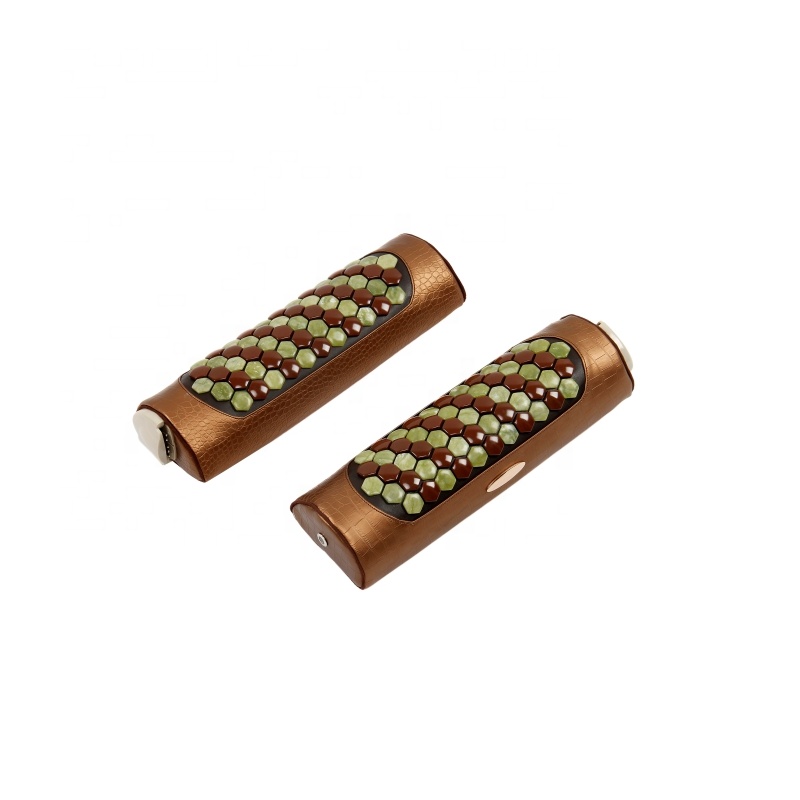 Wałek Nefryt + Turmalin JADE & TURMALIN 42x13x9 cm - Poduszka Nefrytowo-Turmalinowa - Kolekcja 2025 - 31 sztuk Nefrytu + 28 sztuk Turmalinu - cena katalogowa 1180 złotych
