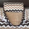 27 POŚCIEL Z WEŁNY CAMEL CAPPUCCINO PASY 140x200