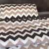 45 POŚCIEL Z WEŁNY CAMEL CAPPUCCINO PASY 140x200