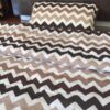 47 POŚCIEL Z WEŁNY CAMEL CAPPUCCINO PASY 140x200