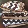 6 POŚCIEL Z WEŁNY CAMEL CAPPUCCINO PASY 140x200