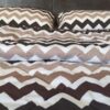 POŚCIEL Z WEŁNY CAMEL CAPPUCCINO PASY 200x200