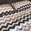 POŚCIEL Z WEŁNY CAMEL CAPPUCCINO PASY 200x200