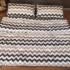 POŚCIEL Z WEŁNY CAMEL CAPPUCCINO PASY 200x200