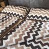 POŚCIEL Z WEŁNY CAMEL CAPPUCCINO PASY 200x200