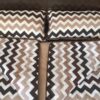 POŚCIEL Z WEŁNY CAMEL CAPPUCCINO PASY 200x200