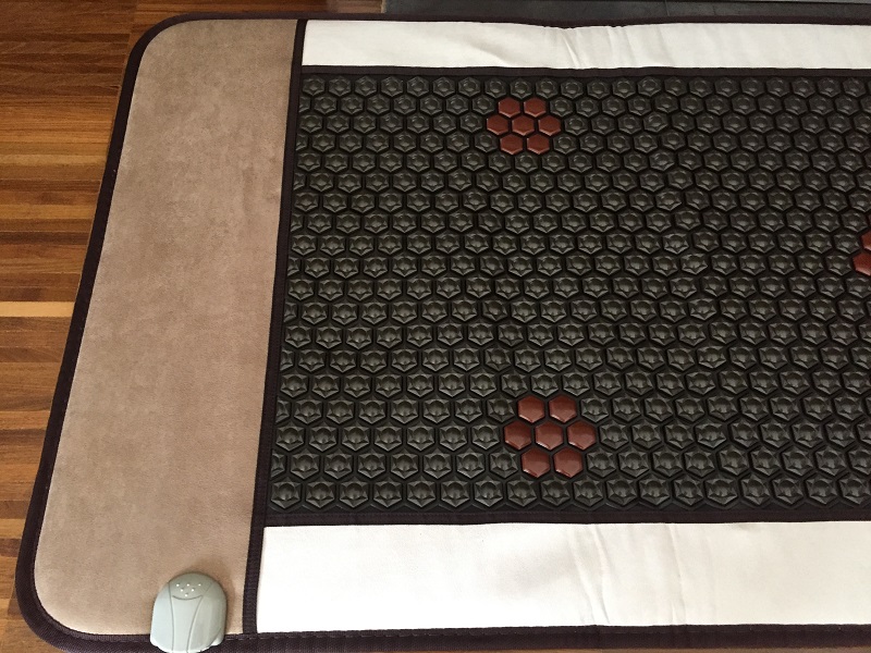 Mata Turmalinowa NOBLE Hexagon 80x190 cm - Kolekcja 2025 - 902 sztuki Turmalinu - Super Jakość Ceramiki Turmalinowej - Luksusowy Zamszowy Materiał - Cena Katalogowa 4890 złotych