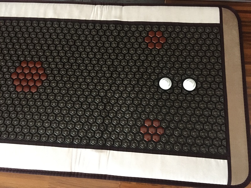 Mata Turmalinowa NOBLE Hexagon 80x190 cm - Kolekcja 2025 - 902 sztuki Turmalinu - Super Jakość Ceramiki Turmalinowej - Luksusowy Zamszowy Materiał - Cena Katalogowa 4890 złotych