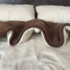 16 POŚCIEL Z WEŁNY KASZMIR RÓŻA BIAŁA + CAMEL CIEMNY 180X200 + PODKŁAD
