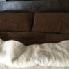 22 POŚCIEL Z WEŁNY KASZMIR RÓŻA BIAŁA + CAMEL CIEMNY 180X200 + PODKŁAD
