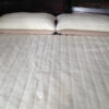 POŚCIEL Z WEŁNY KASZMIR LUX PASY + CAMEL JASNY 240X200 + PODKŁAD