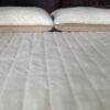 POŚCIEL Z WEŁNY KASZMIR LUX PASY + CAMEL JASNY 240X200 + PODKŁAD