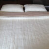POŚCIEL Z WEŁNY KASZMIR LUX PASY + CAMEL JASNY 240X200 + PODKŁAD