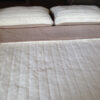 POŚCIEL Z WEŁNY KASZMIR LUX PASY + CAMEL JASNY 240X200 + PODKŁAD