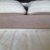 POŚCIEL Z WEŁNY KASZMIR LUX PASY + CAMEL JASNY 240X200 + PODKŁAD