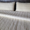 POŚCIEL Z WEŁNY KASZMIR LUX PASY + CAMEL JASNY 240X200 + PODKŁAD
