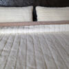 POŚCIEL Z WEŁNY KASZMIR LUX PASY + CAMEL JASNY 240X200 + PODKŁAD
