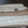 1 KOŁDRA Z WEŁNY CAMEL JASNY + KASZMIR LUX PASY 200X200