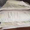 KOŁDRA Z WEŁNY CAMEL JASNY + KASZMIR RÓŻA 220x200