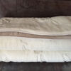 KOŁDRA Z WEŁNY CAMEL JASNY + KASZMIR RÓŻA 220x200