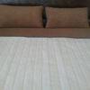 POŚCIEL Z WEŁNY KASZMIR LUX PASY + CAMEL CIEMNY 220X200 + MATERAC