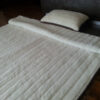 POŚCIEL  Z WEŁNY KASZMIR LUX PASY + CAMEL CIEMNY 140x200 + PODKŁAD