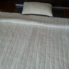 POŚCIEL  Z WEŁNY KASZMIR LUX PASY + CAMEL CIEMNY 140x200 + PODKŁAD