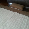POŚCIEL  Z WEŁNY KASZMIR LUX PASY + CAMEL CIEMNY 140x200 + PODKŁAD