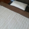 POŚCIEL  Z WEŁNY KASZMIR LUX PASY + CAMEL CIEMNY 140x200 + PODKŁAD