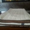 KOŁDRA Z WEŁNY CAMEL CIEMNY + KASZMIR LUX PASY 140X200