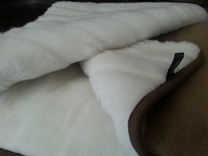 KOŁDRA Z WEŁNY CAMEL CIEMNY + KASZMIR LUX PASY 140X200