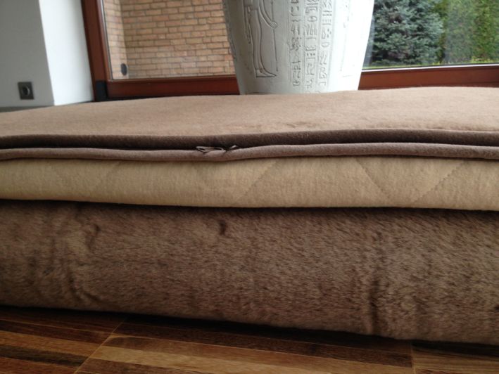 4360 MATERAC Z WEŁNY WIELBŁĄDZIEJ CAMEL KRÓLEWSKI Lateksowy 180x200