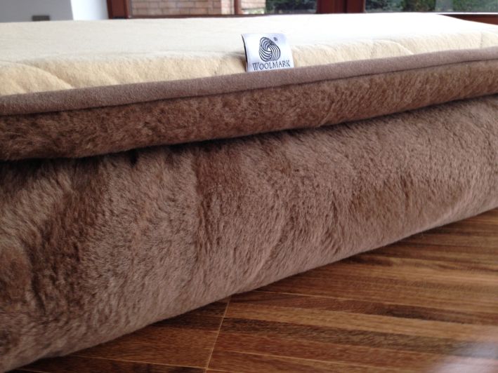 4362 MATERAC Z WEŁNY WIELBŁĄDZIEJ CAMEL KRÓLEWSKI Lateksowy 180x200