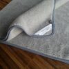 KOC Z WEŁNY MERYNOS TUMBLER SILVER 160X200