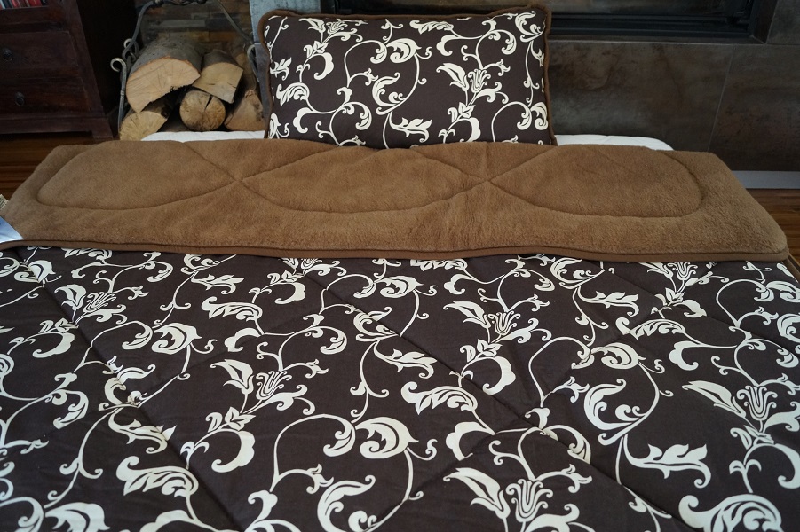 POŚCIEL Z WEŁNY CAMEL CIEMNY BROWN MEDIOLAN 140x200
