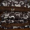 5 POŚCIEL Z WEŁNY CAMEL CIEMNY BROWN MEDIOLAN 140x200