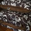 8 POŚCIEL Z WEŁNY CAMEL CIEMNY BROWN MEDIOLAN 140x200