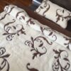 POŚCIEL Z WEŁNY KASZMIR SZLACHECKI + CAMEL CIEMNY 140X200