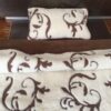 POŚCIEL Z WEŁNY KASZMIR SZLACHECKI + CAMEL CIEMNY 140X200