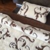 POŚCIEL Z WEŁNY KASZMIR SZLACHECKI + CAMEL CIEMNY 140X200