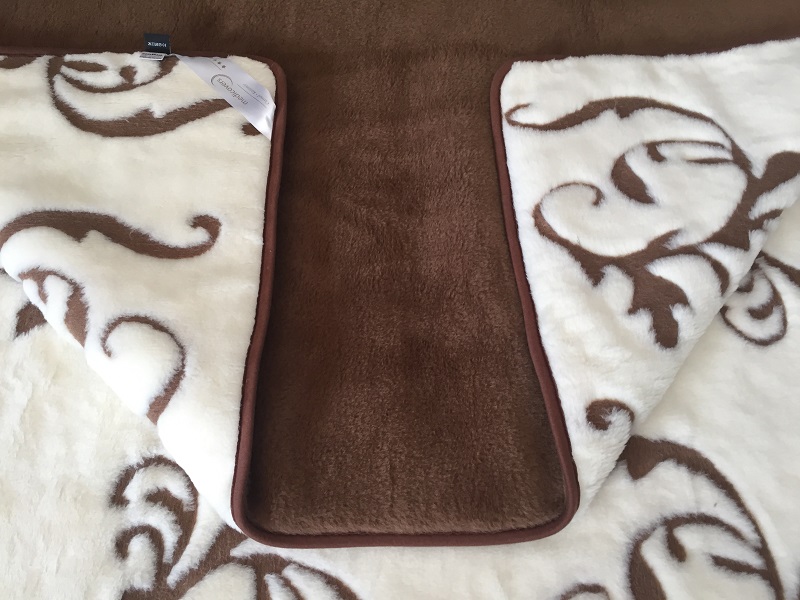 POŚCIEL Z WEŁNY KASZMIR SZLACHECKI + CAMEL CIEMNY 140X200
