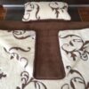 POŚCIEL Z WEŁNY KASZMIR SZLACHECKI + CAMEL CIEMNY 140X200