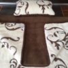 POŚCIEL Z WEŁNY KASZMIR SZLACHECKI + CAMEL CIEMNY 140X200