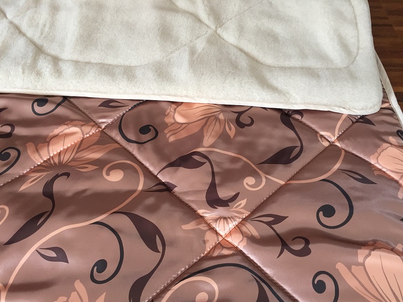 POŚCIEL Z WEŁNY WIELBŁĄDZIEJ CAMEL CAPPUCCINO KWIAT LOTOSU 140x200
