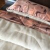 POŚCIEL Z WEŁNY WIELBŁĄDZIEJ CAMEL CAPPUCCINO KWIAT LOTOSU 140x200