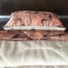 POŚCIEL Z WEŁNY WIELBŁĄDZIEJ CAMEL CAPPUCCINO KWIAT LOTOSU 140x200