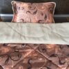 POŚCIEL Z WEŁNY WIELBŁĄDZIEJ CAMEL CAPPUCCINO KWIAT LOTOSU 140x200