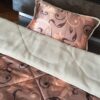 POŚCIEL Z WEŁNY WIELBŁĄDZIEJ CAMEL CAPPUCCINO KWIAT LOTOSU 140x200